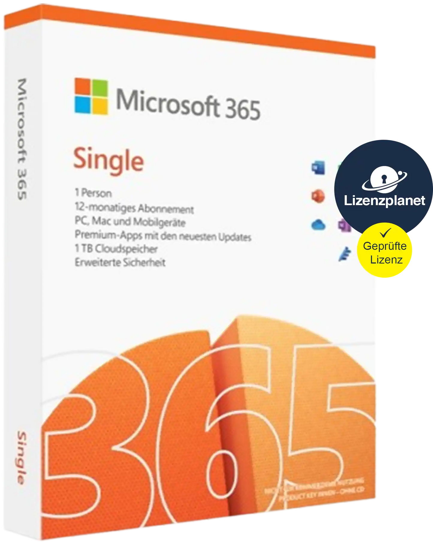 Microsoft Office 365 Single | für PC/Mac/Mobilgeräte
