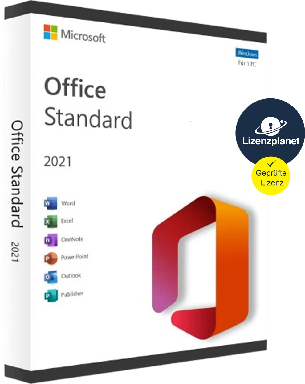 Microsoft Office 2021 Standard Lizenz für Windows auf 1 PC mit Word, Excel, PowerPoint, Outlook, OneNote und Publisher