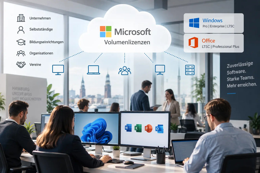 Microsoft Volumenlizenzen für Windows und Office bei Lizenzplanet