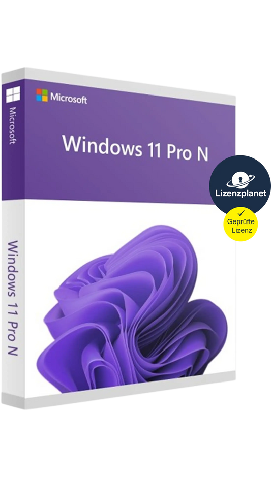 Microsoft Windows 11 Pro N Lizenz für Business, Homeoffice und professionelle PCs